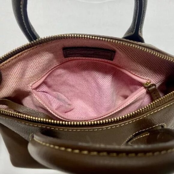 Dooney & Bourke Brown Leather Ruby Top Handle Convertible Crossbody Bag GUC - Picture 10 of 15